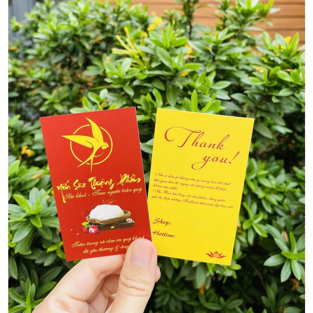 Card cảm ơn yến sào cao cấp