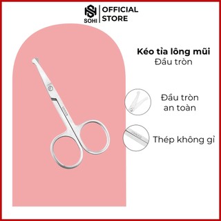 Kéo Cắt Tỉa Lông Mũi Đầu Tròn, Thép Không Gỉ Cao Cấp - Thiết Kế Nhỏ - Gọn - Nhẹ - An toàn