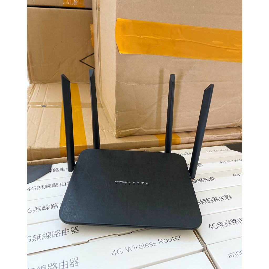 Bộ Phát Wifi 3G/4G Tốc Độ Cao H823-LTE 4 RÂU- Hỗ Trợ Phát Wifi Từ SIM 4G - 32 User kết nối - H823