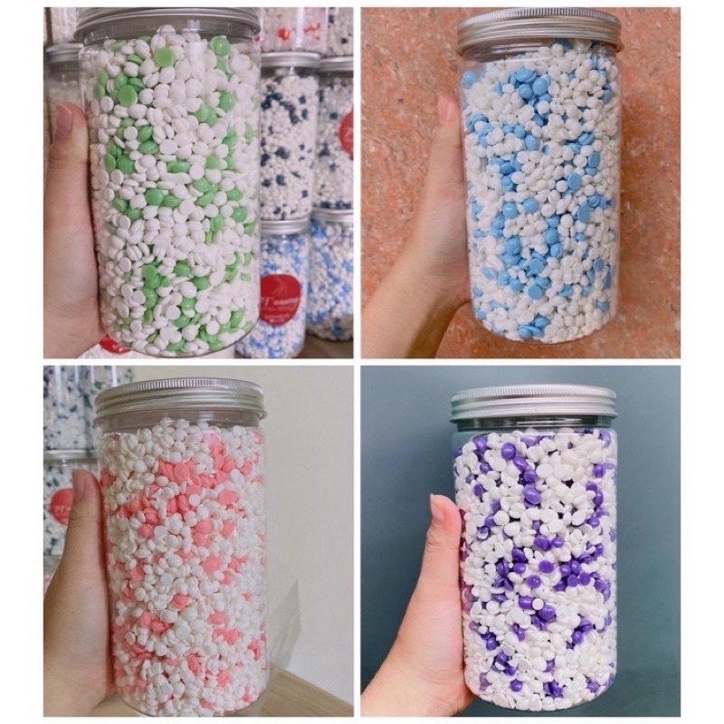 Sáp wax lông mix màu PTwaxing đặc biệt dành cho lông dày cứng hũ 500g