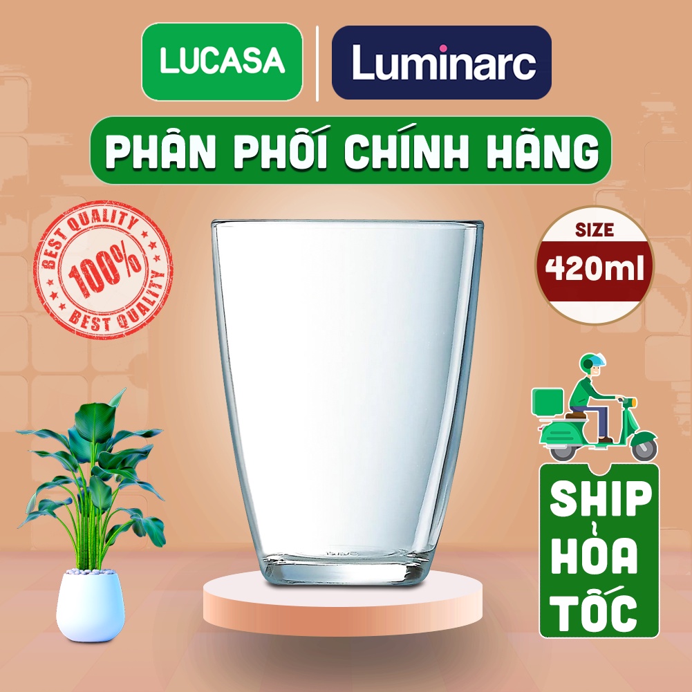 Ly Cao Thủy Tinh Luminarc Neo 420ml - Loại Cao L1586 | Phân Phối Chính Hãng