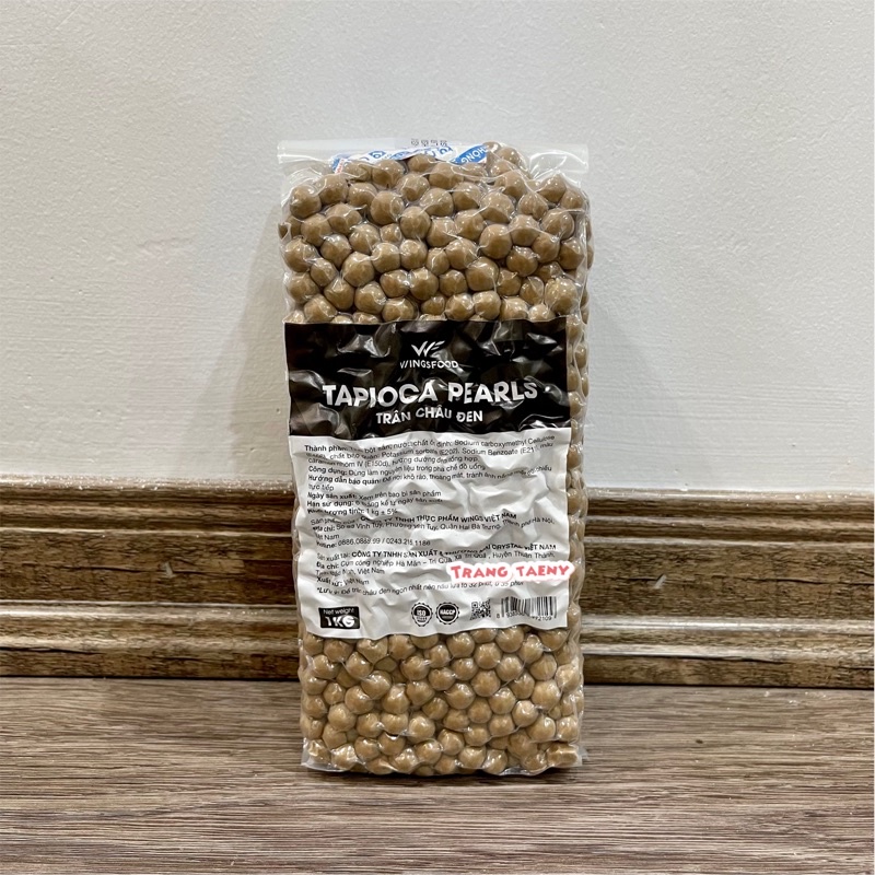 Trân châu đen vị caramel Wings 1kg