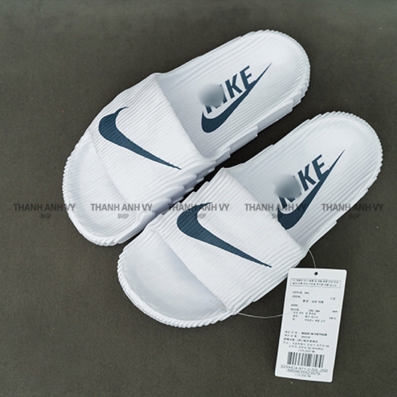 Dép Nikee đúc nguyên khối siêu nhẹ, dép unisex quai ngang đẹp dáng thể thao chống nước full box