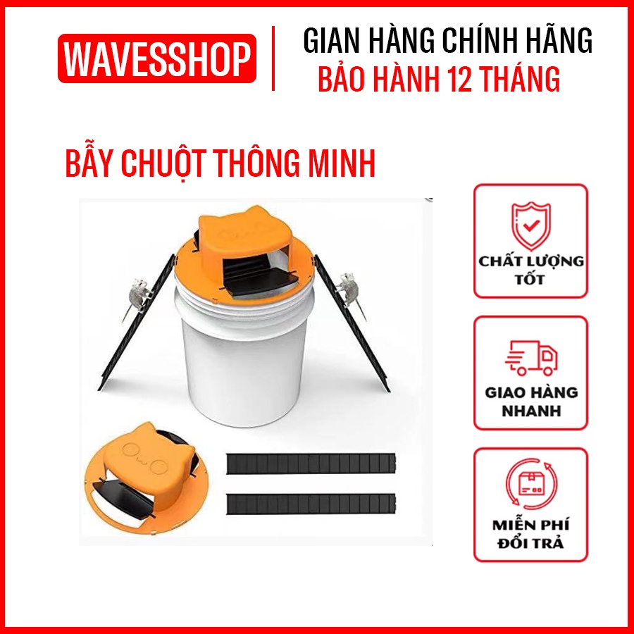 Bẫy Chuột Thông Minh Bằng Nhựa, Nắp Trượt Tự Động Bập Bênh Hiệu Quả