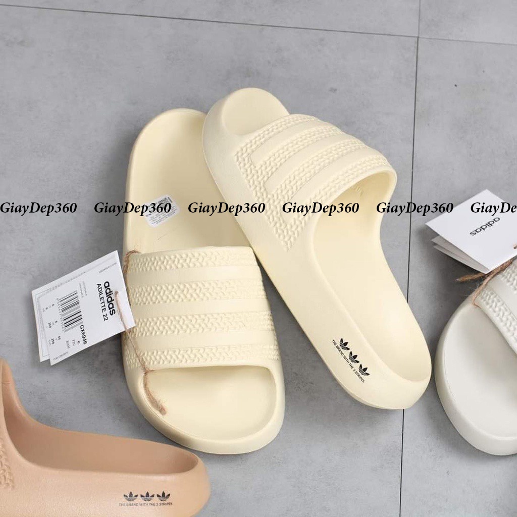 Dép đúc quai ngang adjdas Ayoon  nguyên khối,dép đúc nam nữ cao câp ful box