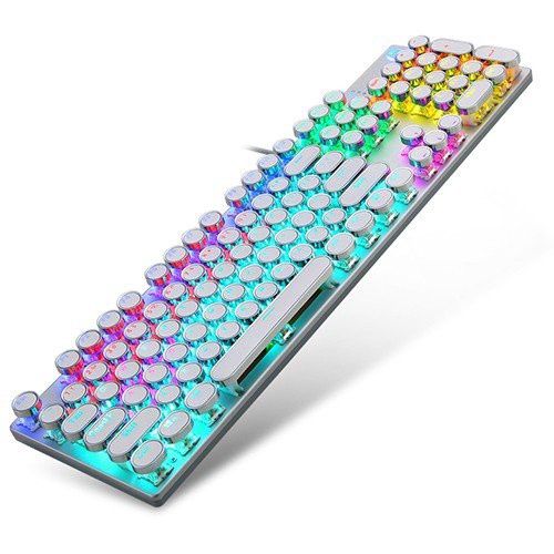 Bàn phím cơ HP gaming có đèn led 7 màu nhiều chế độ chỉnh phím tròn keyboard chơi game GK400Y