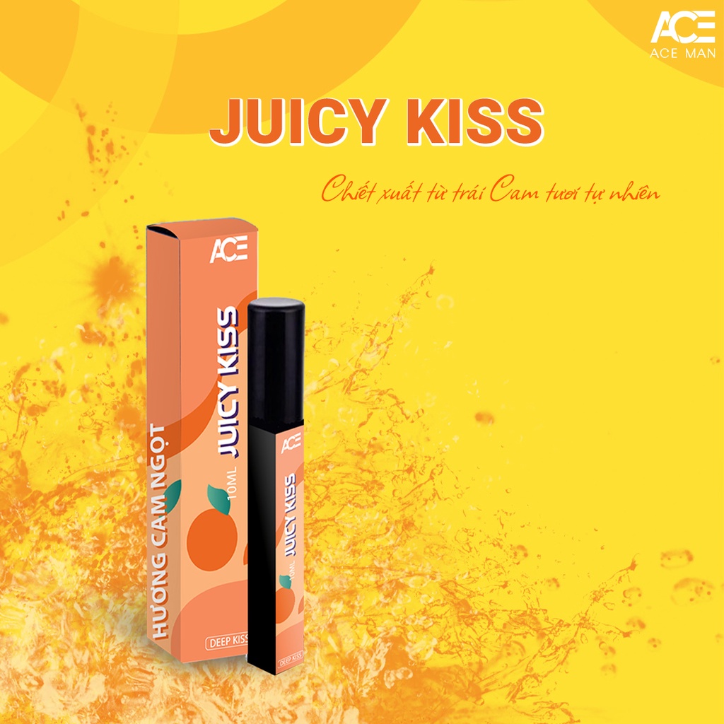 COMBO 3 chai xịt thơm miệng Deep Kiss ACE 10ml/chai cho cả nam và nữ hương vị tự nhiên the mát