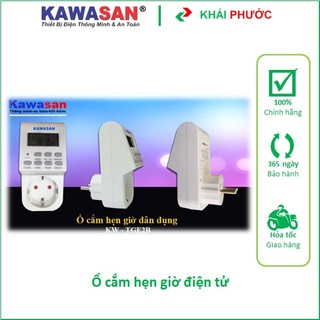 Ổ cắm hẹn giờ điện tử Công tắc thời gian Timer TGE2B Kawasan - Khải Phước Electric