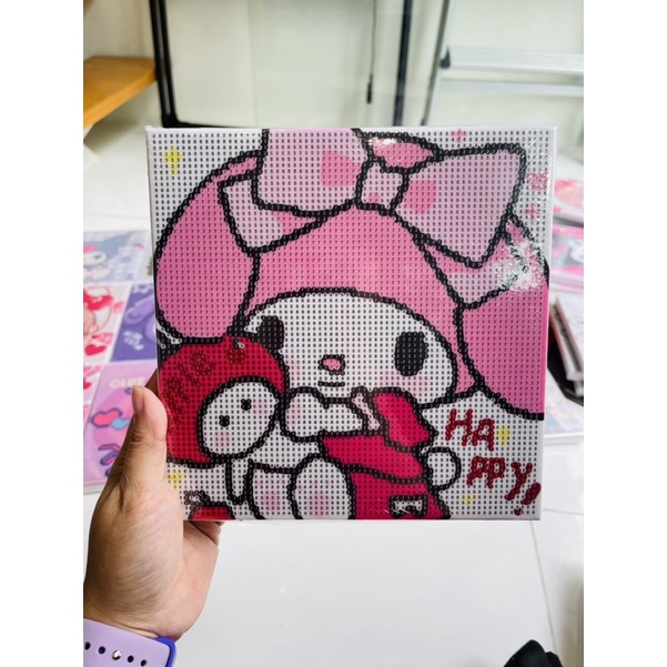 Tranh đính đá căng khung 20x20cm