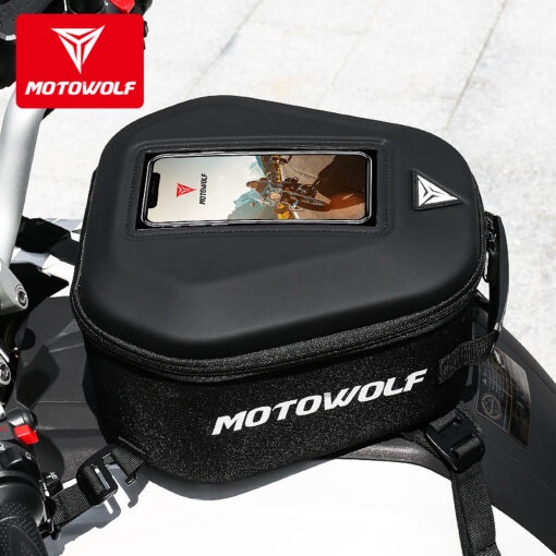 TÚI GẮN BÌNH XĂNG (TANK BAG) MOTOWOLF MLD0702ĐỰNG ĐIỆN THOẠI CẢM ỨNG CHỐNG NƯỚC
