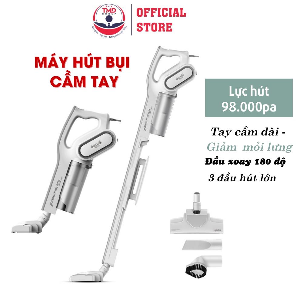 Máy Hút Bụi cầm tay TMD GROUP Deerma-DX700 lực hút 98000 pa, Công Suất 600w bảo hành 12 tháng