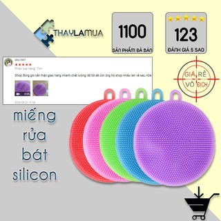 Miếng rửa bát silicon - Miếng cọ rửa chén bát xoong nồi