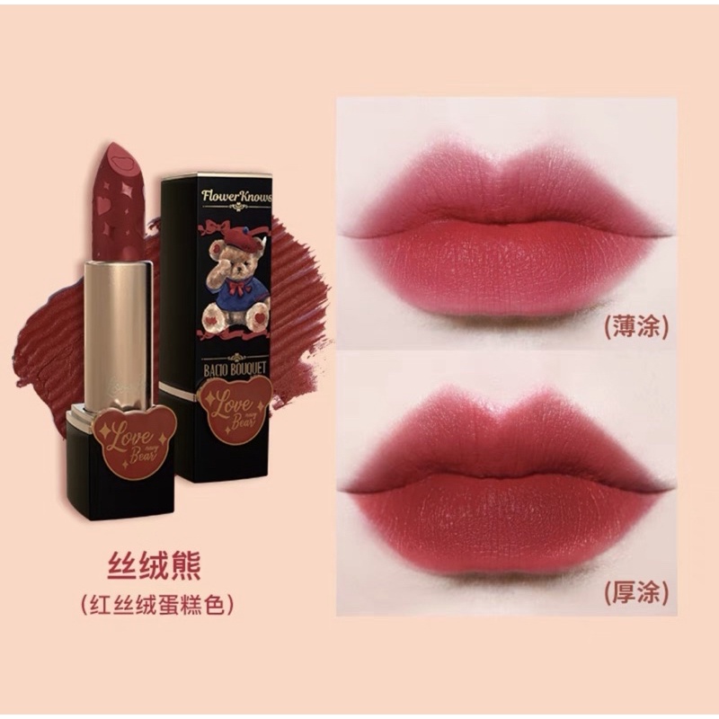 Son Flower Knows Love Bear Satin/Mattle lipstick