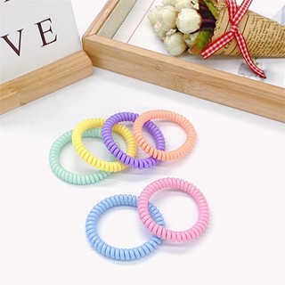 Thun cột tóc bằng nhựa lò xo giãn
