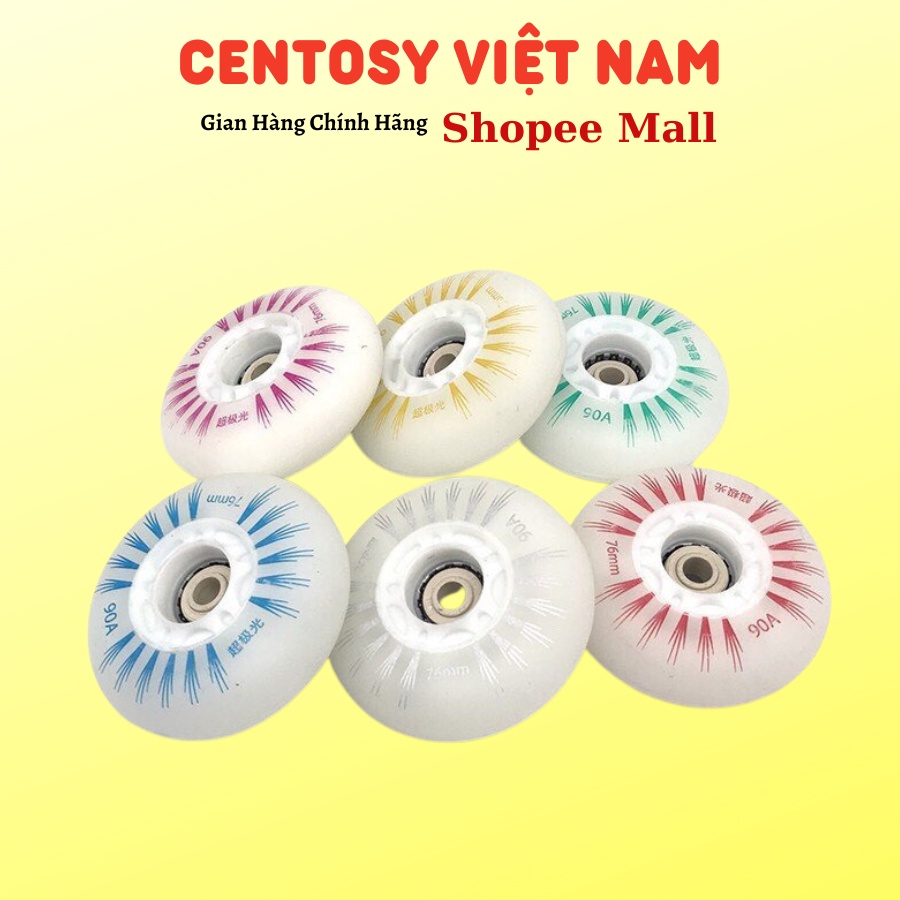 Bánh đèn Centosy LED Patin Nhiều Màu, Bánh Đèn Cao Cấp Cao Cấp, Chính Hãng