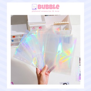SHEET A5 HOLOGRAM 2 mặt 6 lỗ đựng photocard thẻ bài album ảnh binder còng sổ còng kpop anime binder sheet 4 ô 2 ô 1 ô