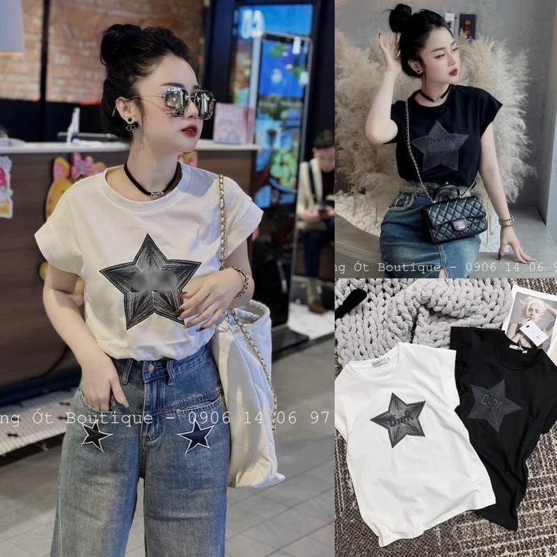 Áo thun túi hộp khuy vai siêu hot