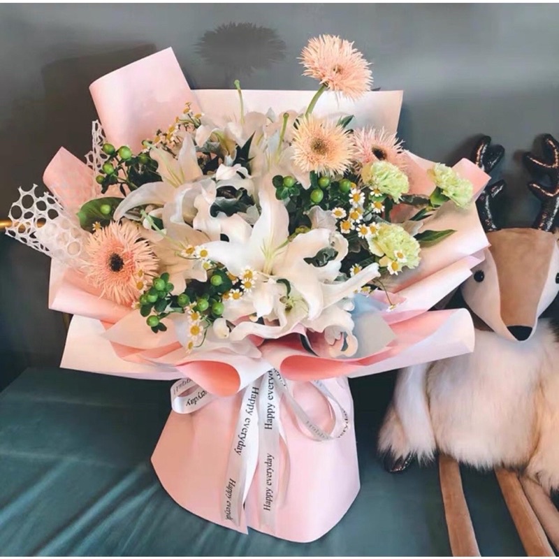 Giấy gói hoa 2 mặt - 5tờ