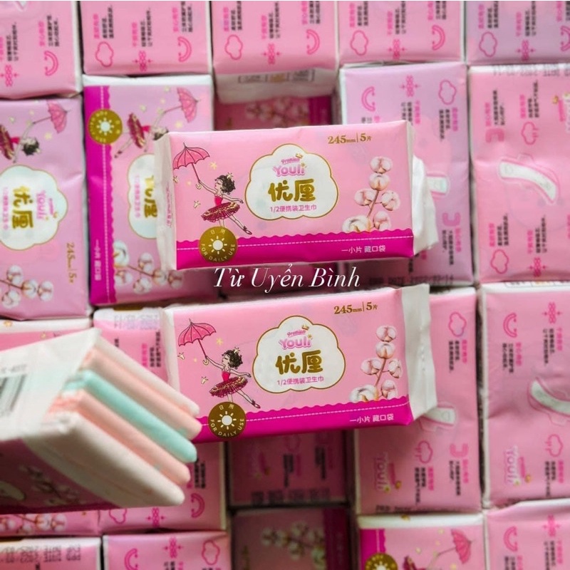 HCM Băng vệ sinh Youli siêu mỏng, siêu thấm hút- 5 miếng