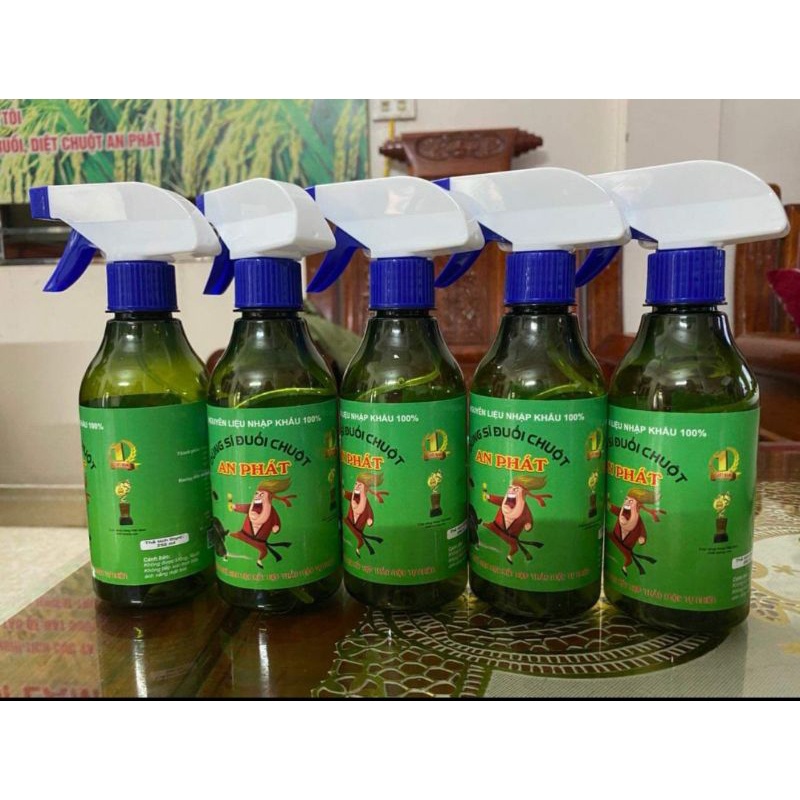 Dũng sĩ đuổi chuột An Phát. Thuốc xịt chuột - Xua đuổi chuột và côn trùng thảo mộc tự nhiên không mùi an toàn sức khoẻ