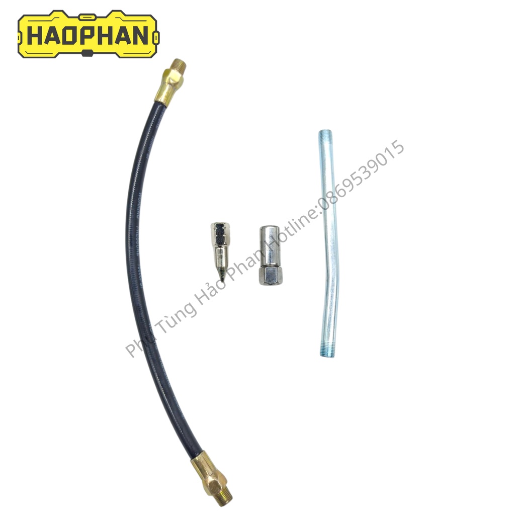 Bơm mỡ, Bơm mỡ cầm tay, Súng bơm mỡ 2 ty xilanh piston 900cc, bơm mỡ sâu chuyên dụng cao cấp
