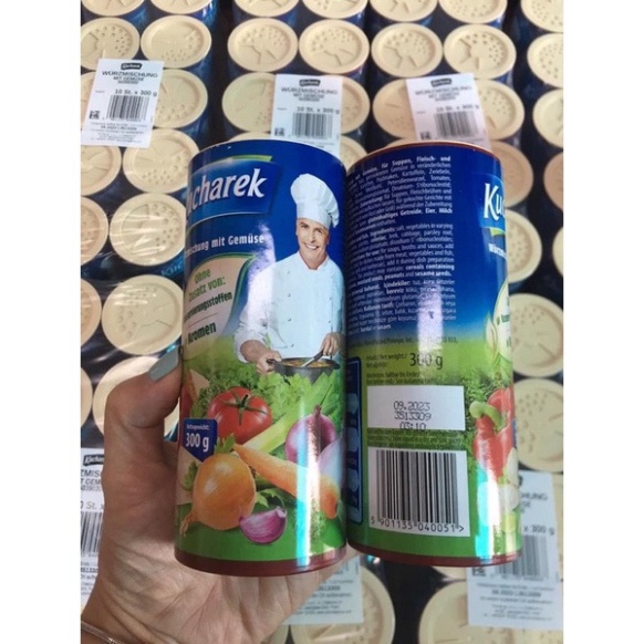 Hạt Nêm Không Đường, Hạt Nêm Đức Ăn Kiêng EATCLEAN/ Hạt Nêm Rau Củ Hữu Cơ KUCHAREK Đưc Lọ 300G tkad