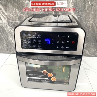 Nồi chiên không dầu ĐIỆN TỬ Sharp 15L,Đa năng 2 trong 1 có lồng chiên lò nướng, Bảo Hành 12 Tháng