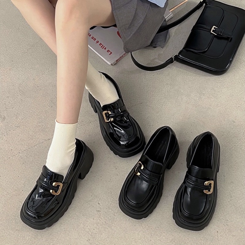 GIÀY LOAFER O11 ĐẾ CAO 7CM MÓC CÀIN