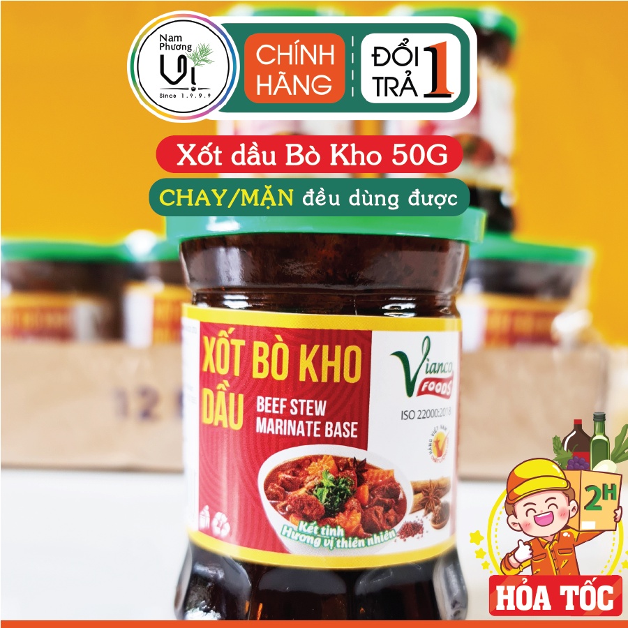 Xốt nấu bò kho Việt Ấn 50g - Gia Vị Nấu Bò Kho Chuẩn Vị, Nguyên Liệu Tự Nhiên