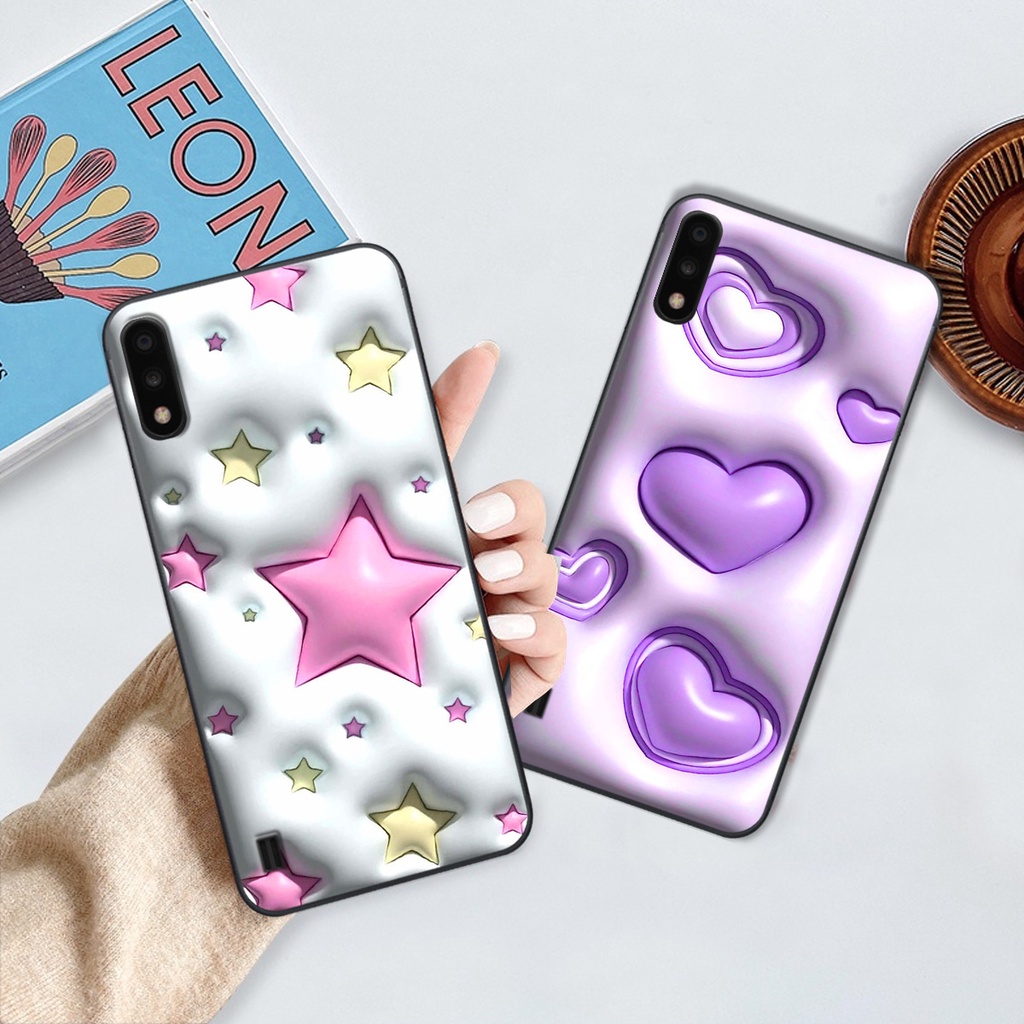 Ốp Samsung A01 / A02 in phẳng hiệu ứng 3D giả nổi siêu thật, cực xinh, cá tính