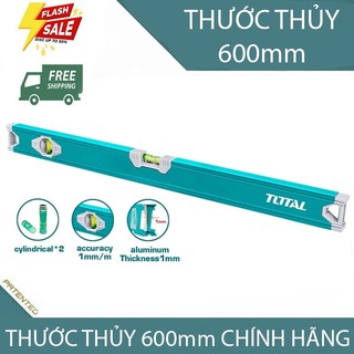 Thước thủy nhôm dày, thước đo lường cân bằng 60cm nhôm dày nhôm 1mm chính hãng total tmt26036