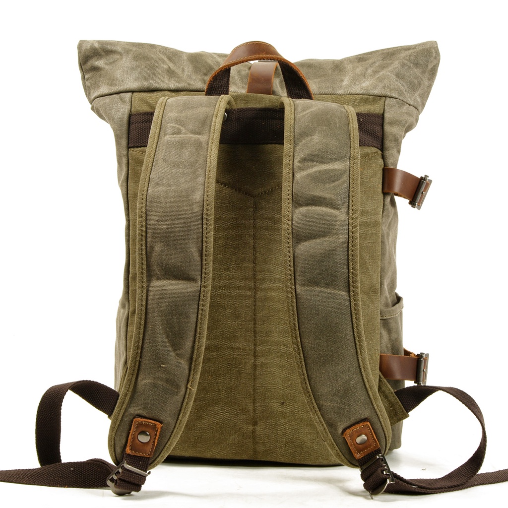 Balo canvas vải bố nam chống nước Hutaleather Goblin thời trang phong cách theo năm tháng HB6