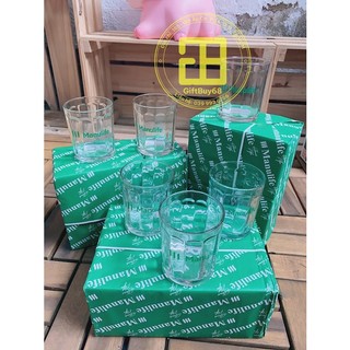 Bộ ly/cốc thủy tinh 6 chiếc quà tặng bảo hiểm manulife _ giftbuy68_shop