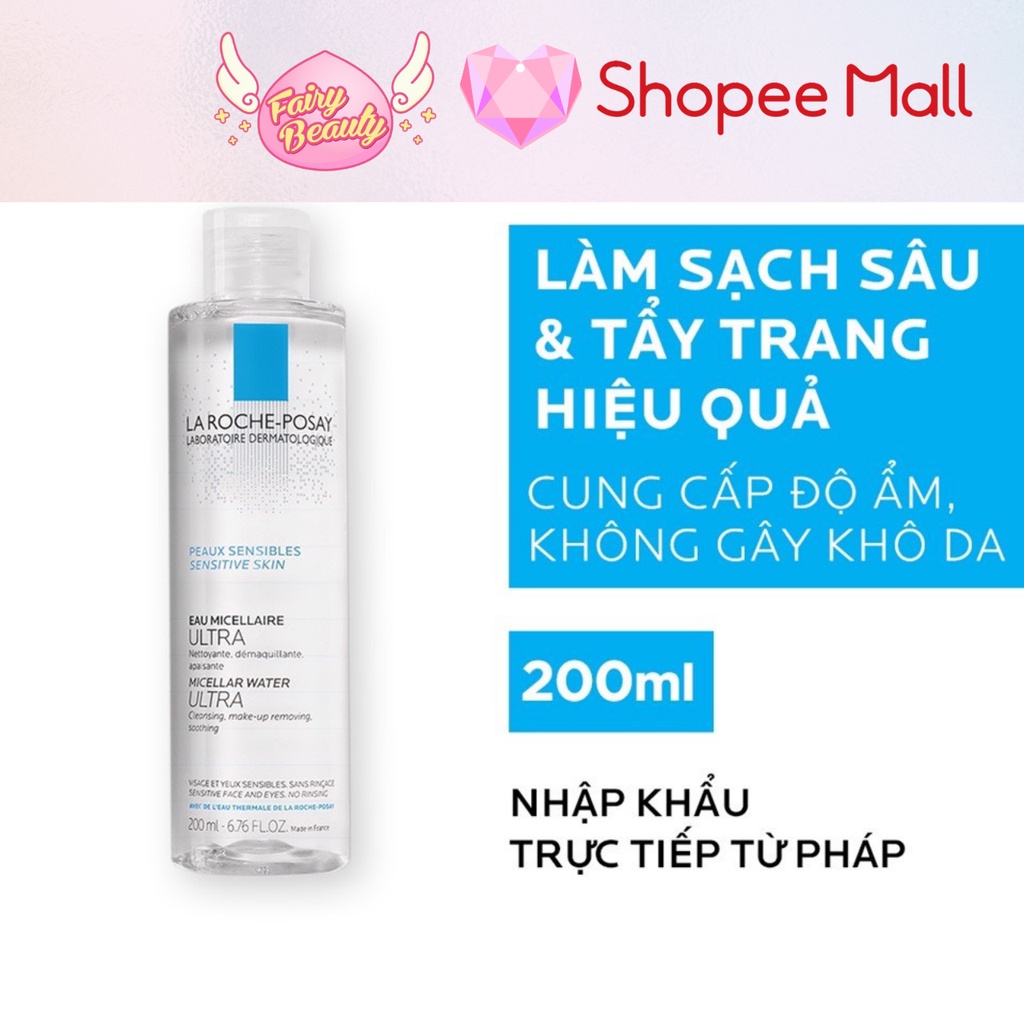 [LA ROCHE-POSAY] Nước Tẩy Trang Dịu Nhẹ Cho Da Nhạy Cảm &amp; Dễ Kích Ứng Micellar Water Sensitive Skin 400/200/100/50 ML