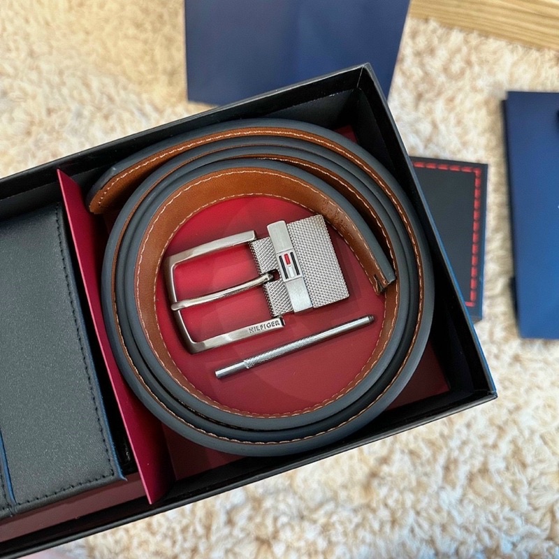Set bộ ví thắt lưng Nam Tommy fullbox túi giấy