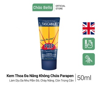 Kem Thoa Đa Năng PREP Làm Dịu Vết Côn Trùng Cắn Cạo Râu Không Chứa Paraben An Toàn Cho Da Dạng Tuýp Nhựa 50ml