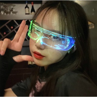 Kính đèn LED phát sáng 3D RGB Lễ Hội Đi Quẩy siêu ngầu Cho Các Bạn Trẻ Chỉnh Được nhiều màu