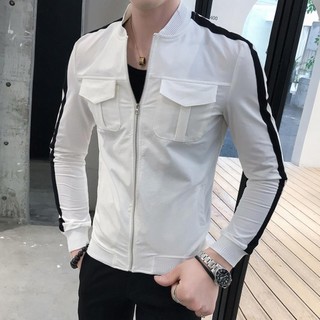 Áo khoác nam áo khoác kaki có 2 túi trước ngực form ôm trẻ trung năng động H14