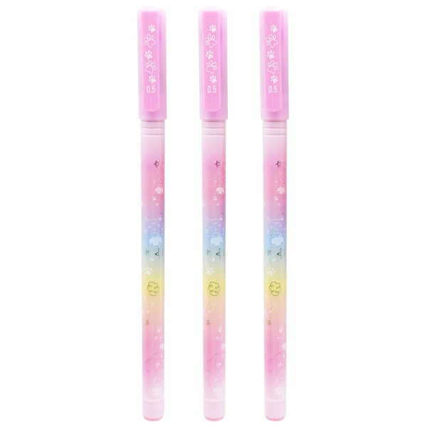 Vỉ 3 Bút Gel 0.5 mm - Thiên Long TP-GEL038 039 - Mực Tím