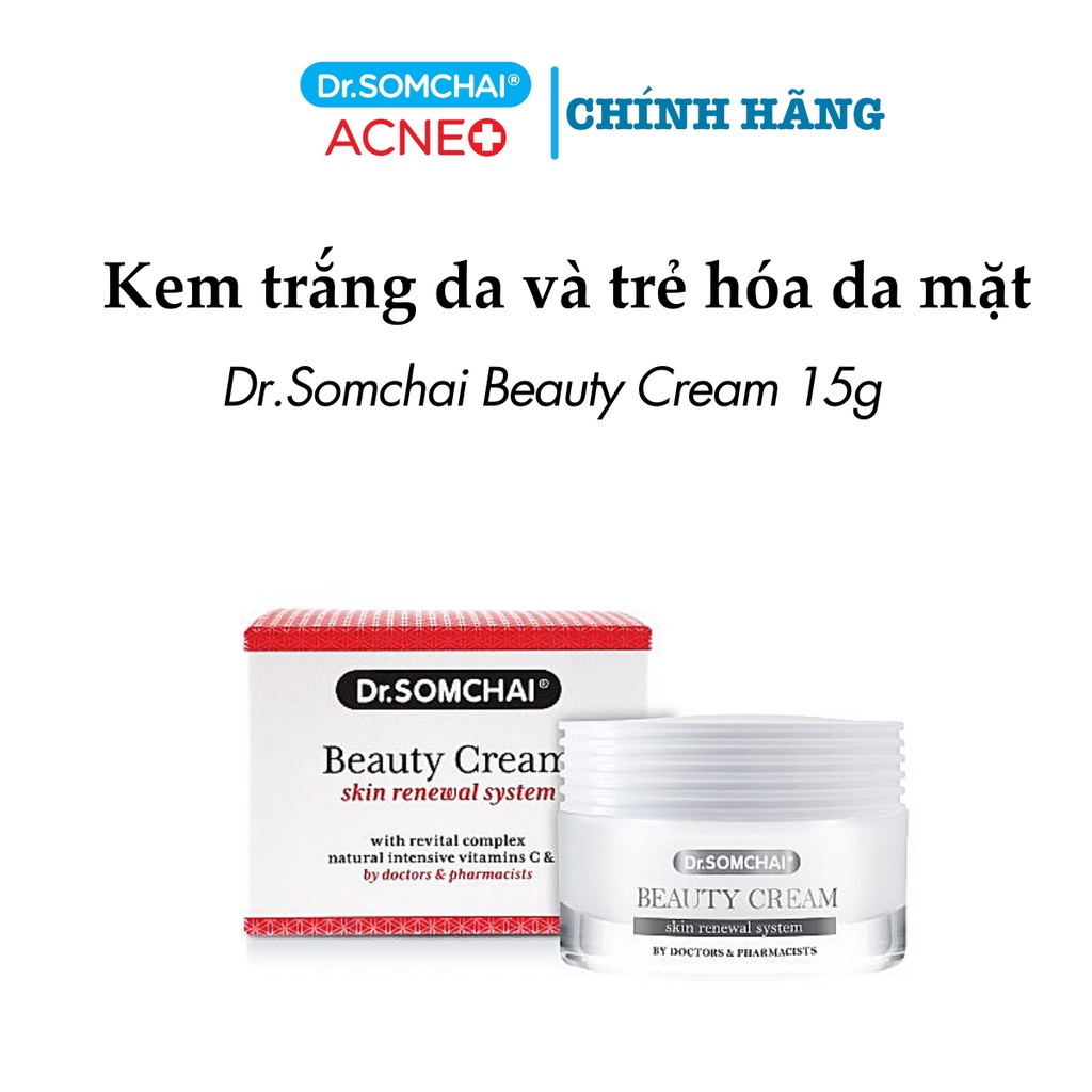 Kem dưỡng trắng da DR.SOMCHAI BEAUTY giúp phục hồi và trẻ hóa làn da.