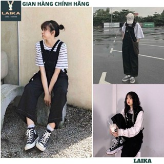 Quần Yếm Unisex - Yếm kaki nam nữ form thụng phong cách Ulzzang kiểu dáng baggy suông thời trang Hàn quốc - LAIKA