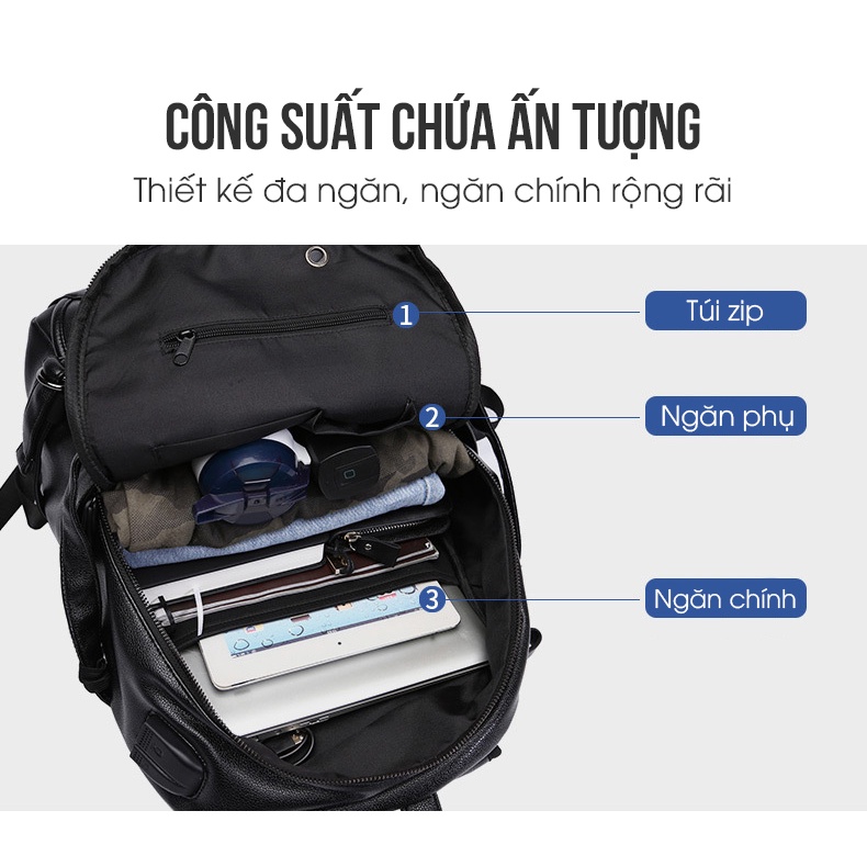 ZÓNG® Balo Da Thời Trang WEROCKER 421