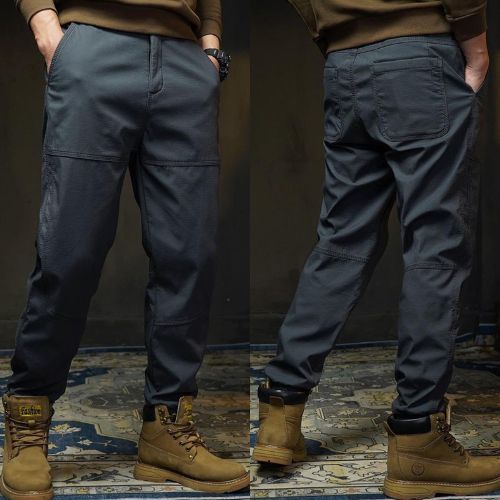 Quần Jogger kaki nam JKK678- Quần dài nam bo gấu cạp chun , lưng thun khoá kéo
