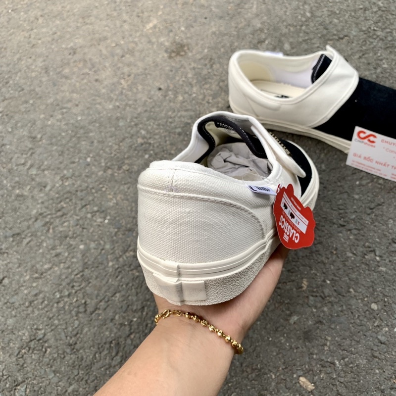 Giày Vans Lười Caro Dán R1:1  Bản Chuẩn Cao Cấp