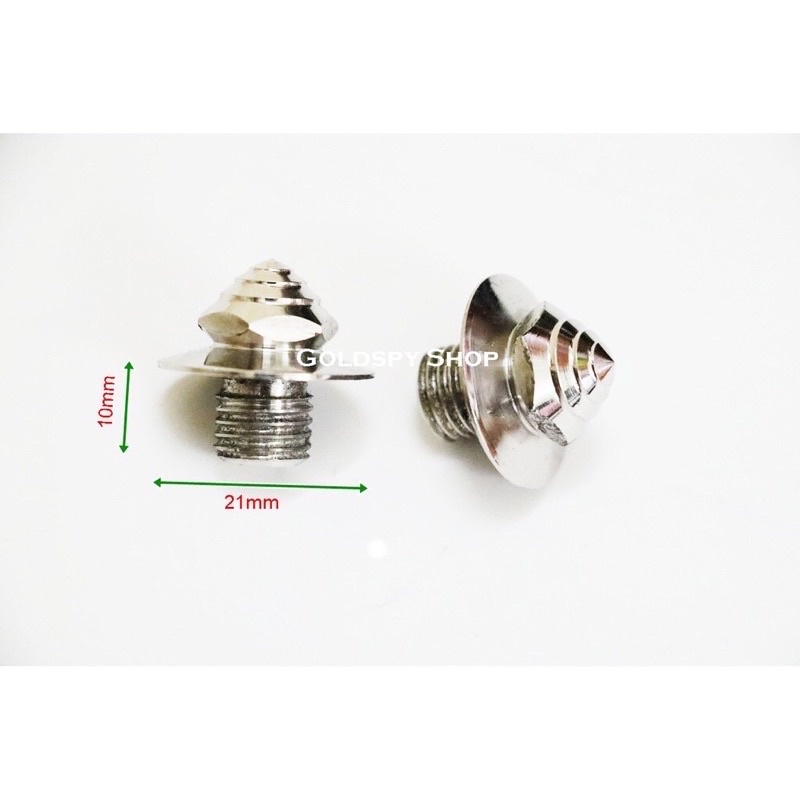 Ốc Chân gương Titan Inox 10ly Gắn Mọi Loại Xe