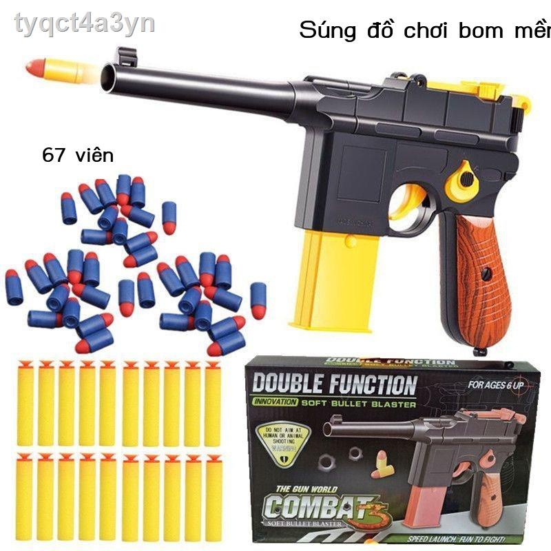 ﹉▧Đồ chơi trẻ em súng lục vỏ súng phóng mềm súng đạn bé trai ăn gà thiết bị mô hình đào tạo súng hút súng đồ ch