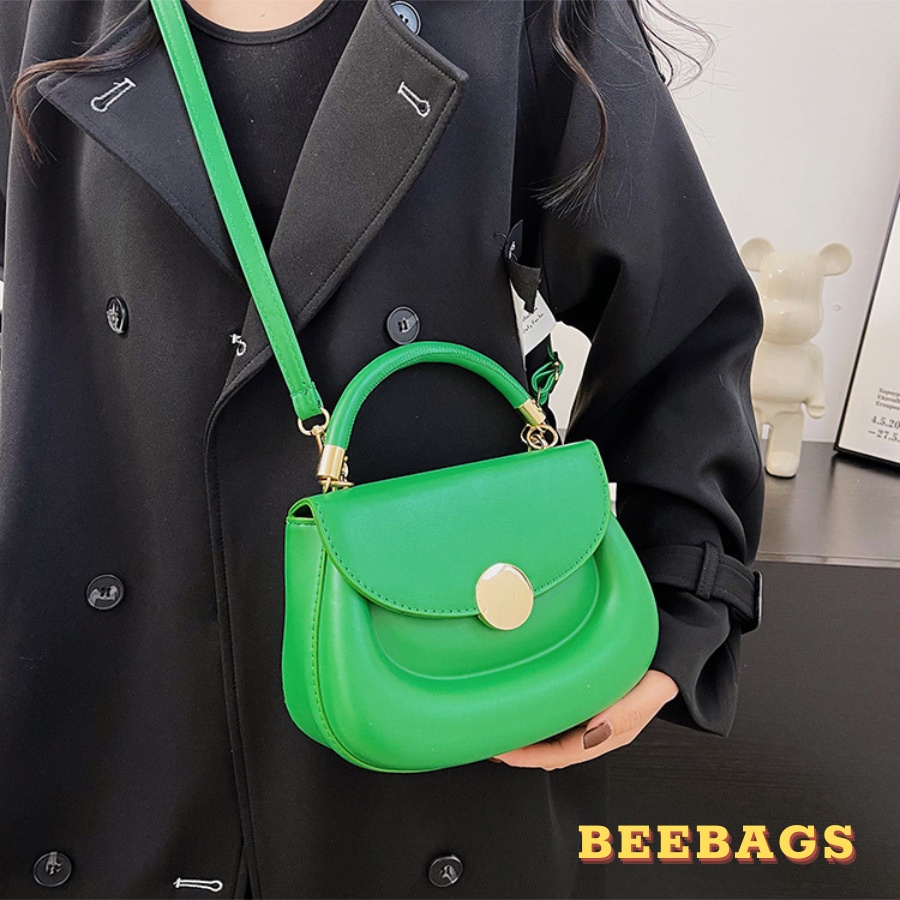 Túi Xách Cầm Tay Kiểu Dáng Độc Lạ, Sang Chảnh Màu Đen, Trắng, Xanh Lá | TX103 | Túi Đeo Chéo Cầm Tay Da Cao Cấp Dễ Phối