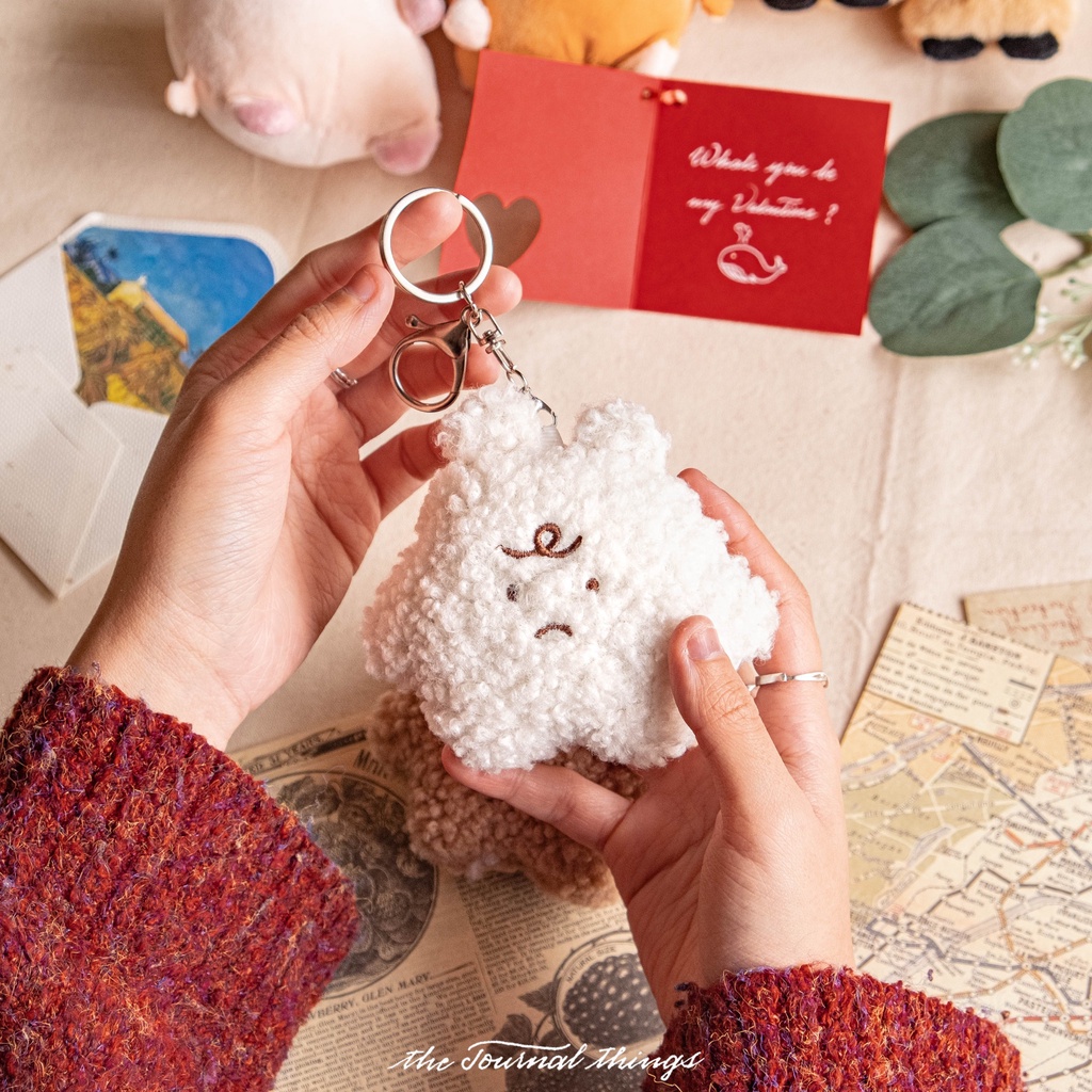 Móc Khóa Bông Đôi Ghibli, Gấu, Tặng Người Yêu, Bạn Bè, Người Thân