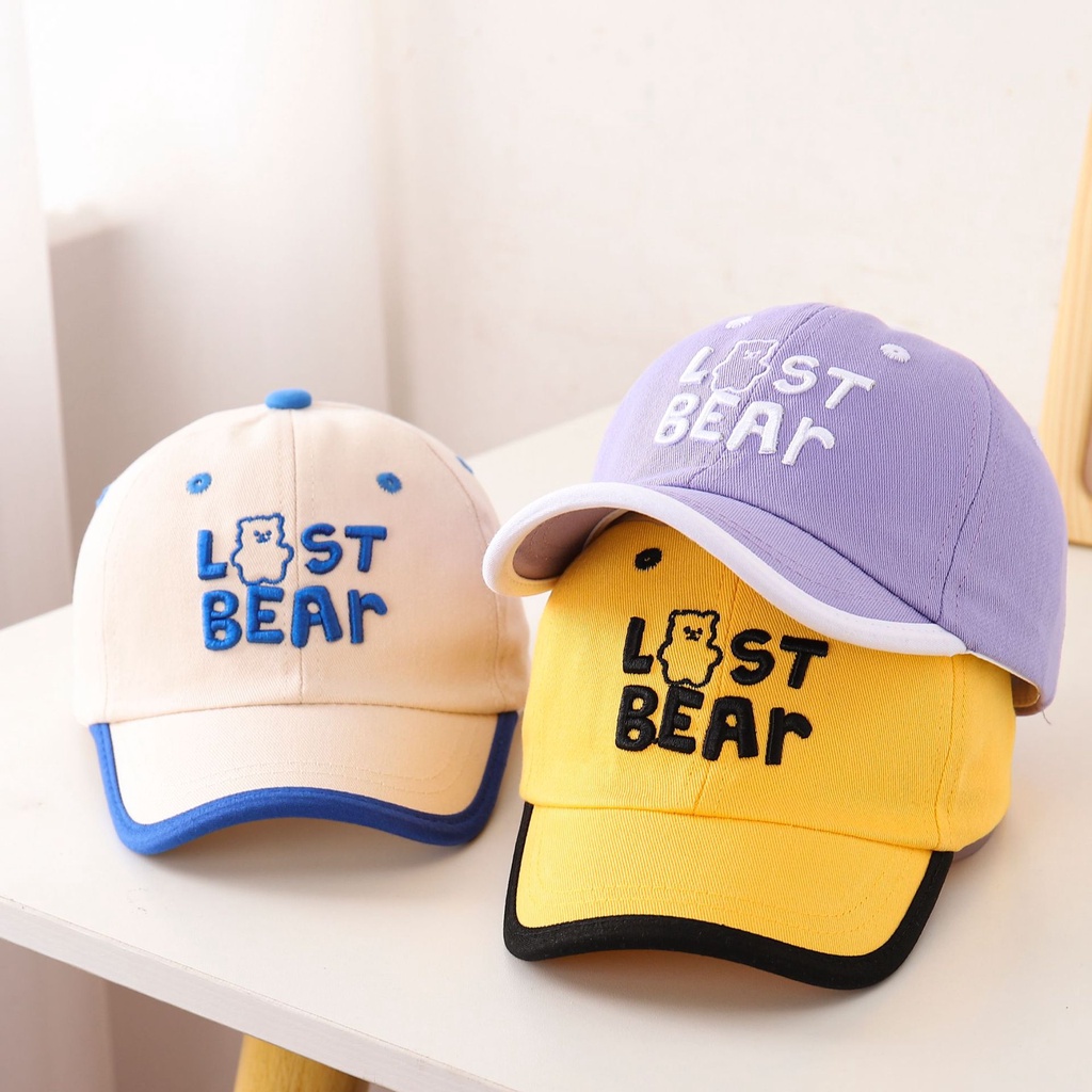 Mũ Lưỡi Trai Cho Bé Từ 1-3 tuổi, BEAR Mùa hè Mũ lưỡi trai bóng chày