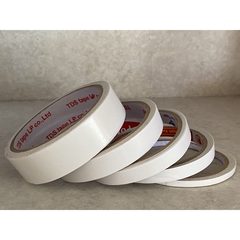 Băng keo 2 mặt 0.5 cm, 1 cm, 1.2 cm, 1.5cm, 2.4cm